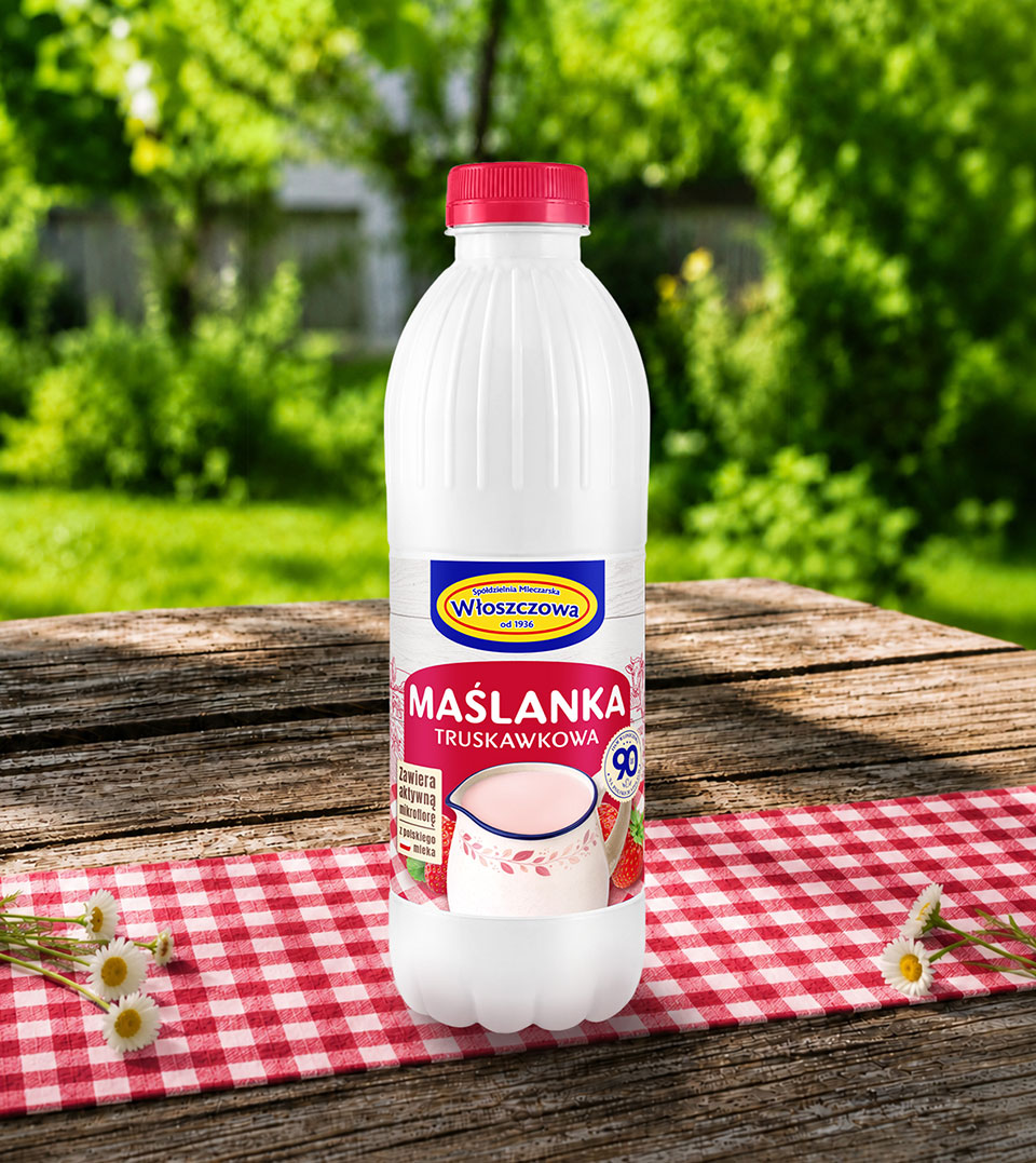 Maślanka truskawkowa
