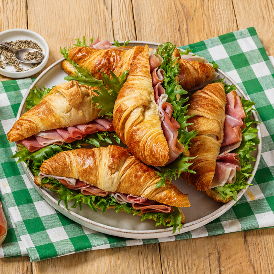 Croissanty z ciasta francuskiego